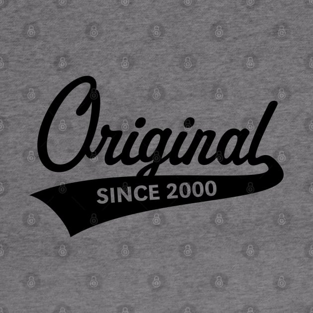 Original Since 2000 (Year Of Birth / Birthday / Black) by MrFaulbaum